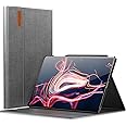 INFILAND Galaxy Tab S10 Ultra/S9 Ultra/S8 Ultra 14.6 Inch Case, Multi-Angle Stand Cover Compatible with Samsung Galaxy Tab S10 Ultra/S9 Ultra/S8 Ultra Tablet [Auto Wake/Sleep], Gray