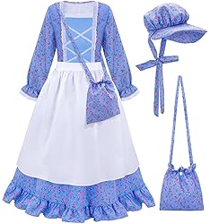 Meland Pioneer Dress for Girls - Colonial Floral