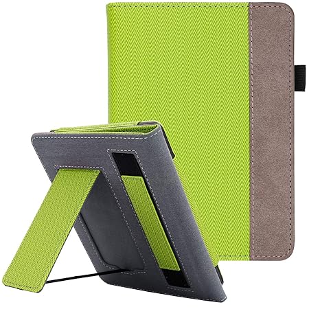 WALNEW Ständer Hülle für Kindle Paperwhite 10. Generation (2018) Magnetische Auto Sleep/Wake Funktion, Cover mit Handriemen A