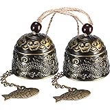 2 Pieces Fengshui Bell Vintage Dragon Bell Fengshui