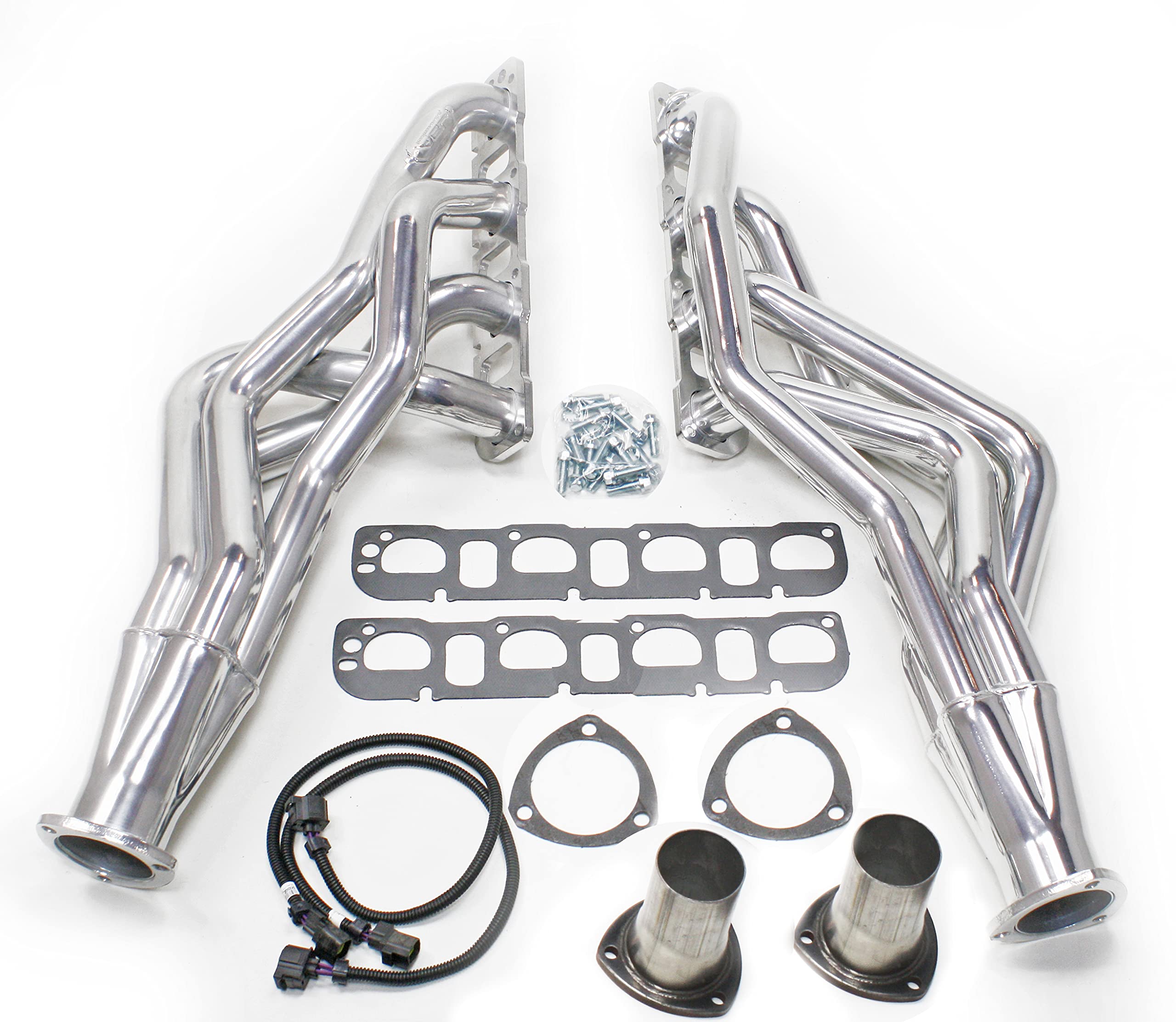 JBA (6961SJS) 1-7/8" Silver Ceramic 4 into 1 Primary Long Tube Exhaust Header for Dodge RAM 1500/2500/3500 2/4 WD 5.7L Truck