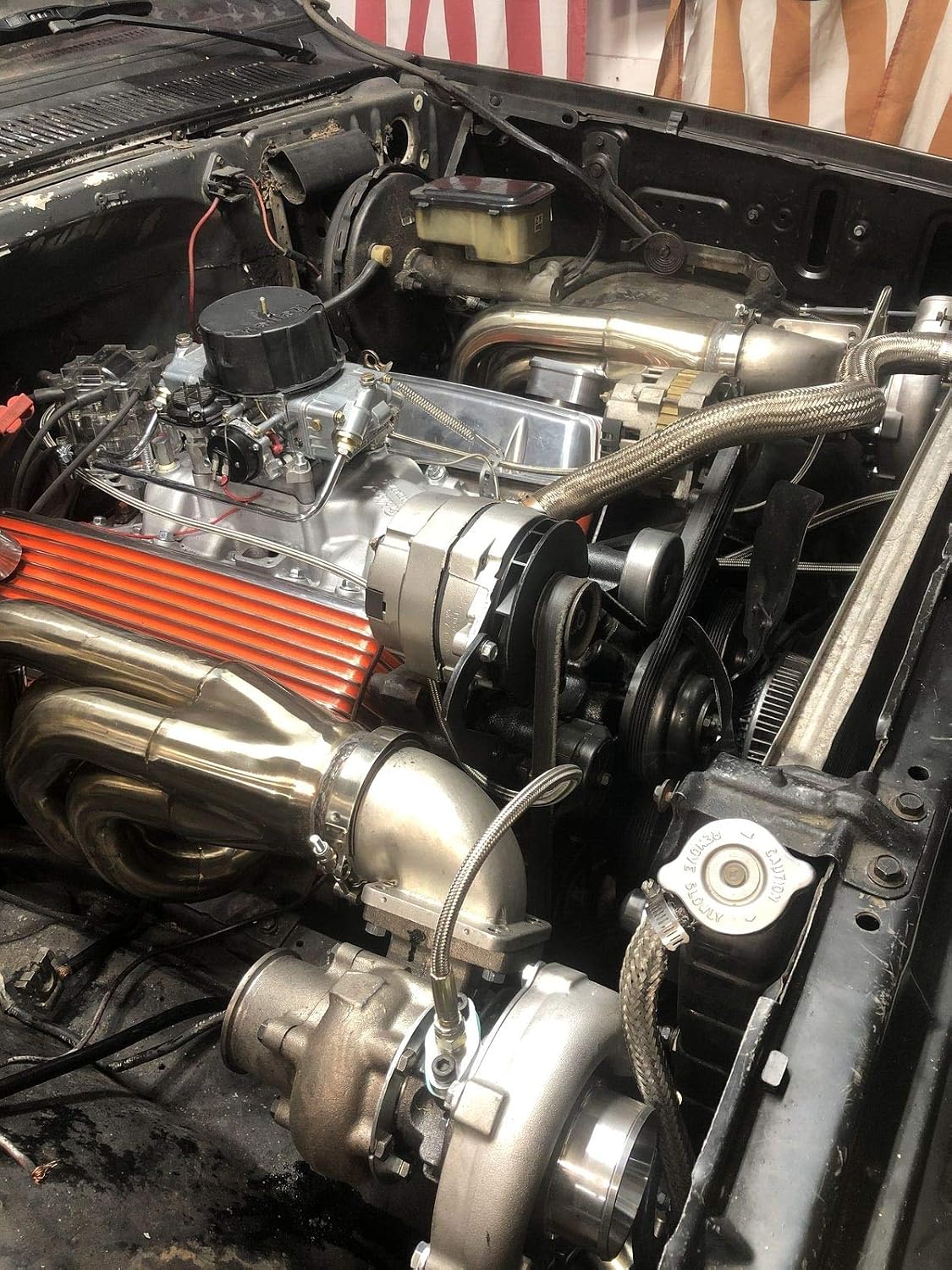 Amazon Com Bbc Big Block Chevy V Band 3 5 Ss Turbo Headers Pair