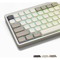 Anime Pudding Keycap,Low Profile Clear Keycaps, XVX Shine Though