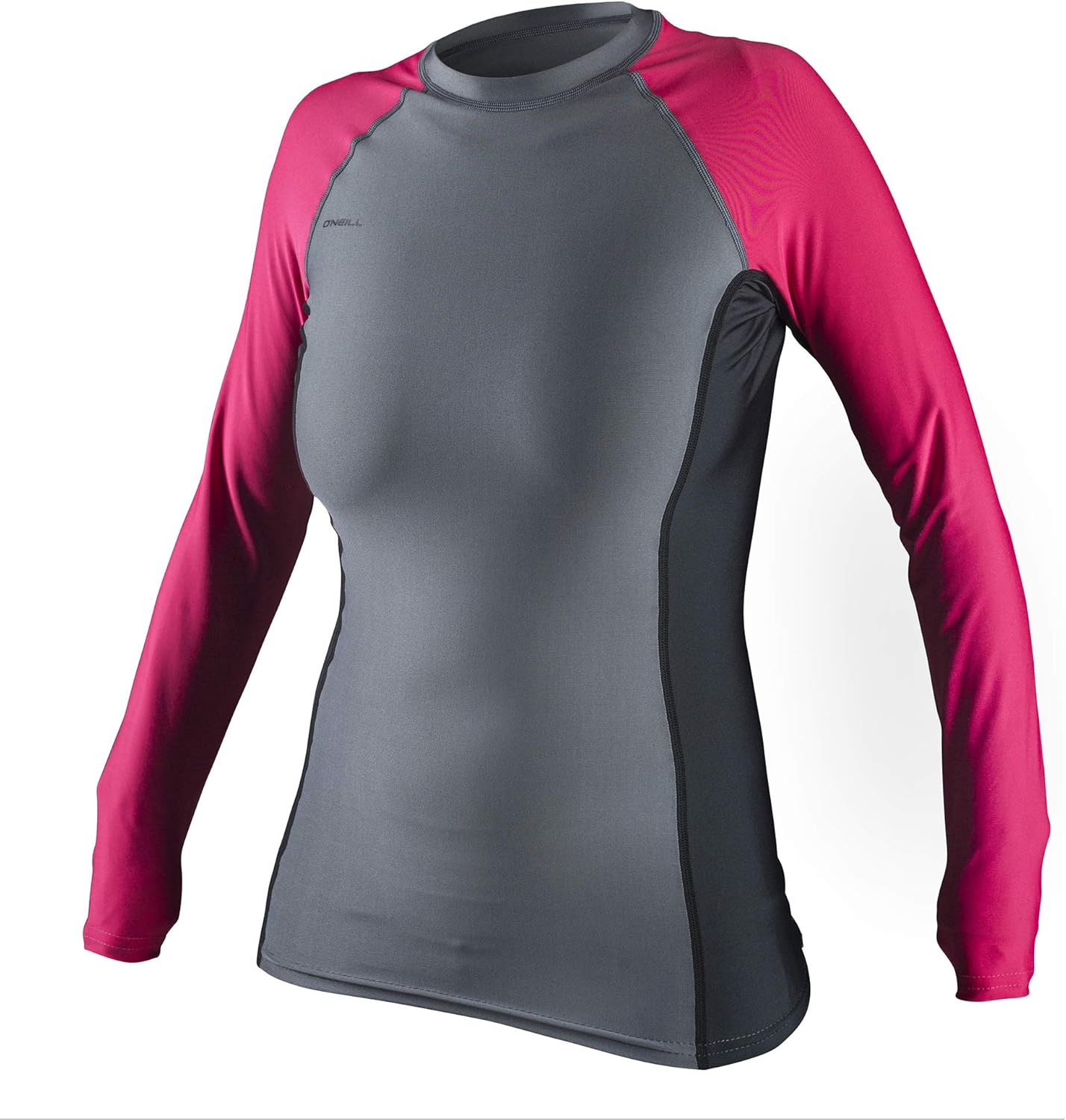 O'Neill Oneill Womens Basic Long Sleeve Rash Guard Smoke Black