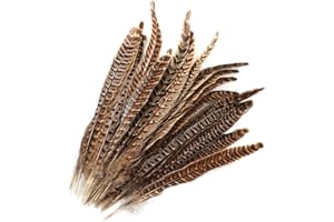 MWOOT 20pcs Natural Pheasant Tails Feather for Hair Hats Crafts Home Wedding Party Decoration (30-35cm)