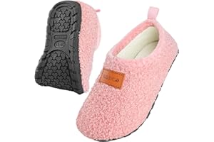 OBBYCO Kids House Slippers Toddler Home Shoes Cozy Lightweight Non-Slip Slippers Socks for Infant Little Boys Girls