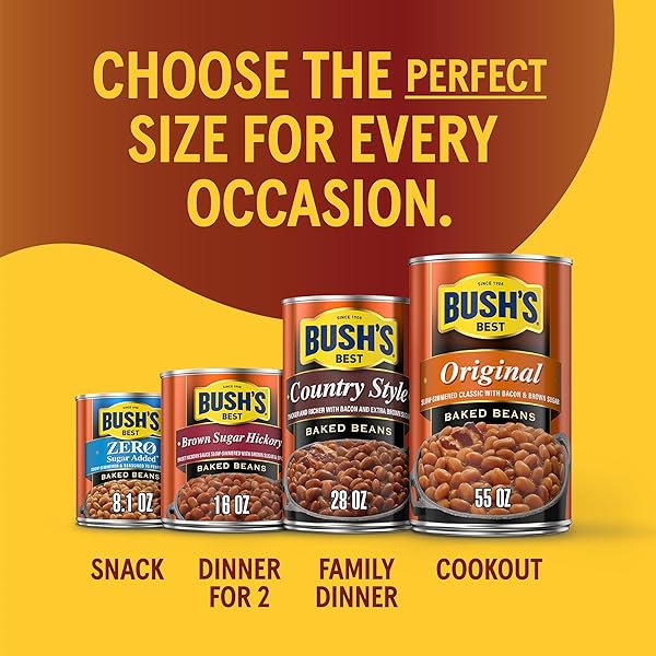 BUSH’S BEST 16 OZ CANNED MAPLE CURED BACON BAKED BEANS SOURCE OF PROTEIN AND FIBER, LOW FAT, GLUTEN FREE, (PACK OF 12)