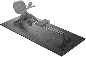 Gymcope Treadmill Mat, 7'x3'/6'x3'/6'x2.5'/5.6'x2'/4'x2', 6mm Thick Exercise Equipment Gym Mat for Hardwood Floor Carpet, Compatible with Peloton Bike, Indoor Spin Bike, Elliptical