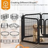 Yaheetech Lightweight 8-Panel Dog Playpen 63cm Pet Exercise Fence Portable view 6