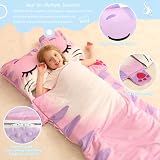 Wbesty Toddler Nap Mat Portable Cat Style Slumber Bag for Kids view 3