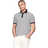 Tommy Hilfiger Mens Short Sleeve Polo Shirts in Classic Fit with Stretch and Organic Pique Cotton