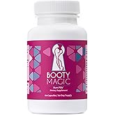 Booty Magic Butt Enhancement Pills - 2 Months Supply of Booty Pills, Bum Pills for Bigger, Rounder, Volumized Butt with Maca Root Extract, Fenugreek Extract