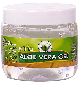 elina Aloe Vera Gel Natural Pure Multipurpose Gel for Skin and Hair (White, 500 g)