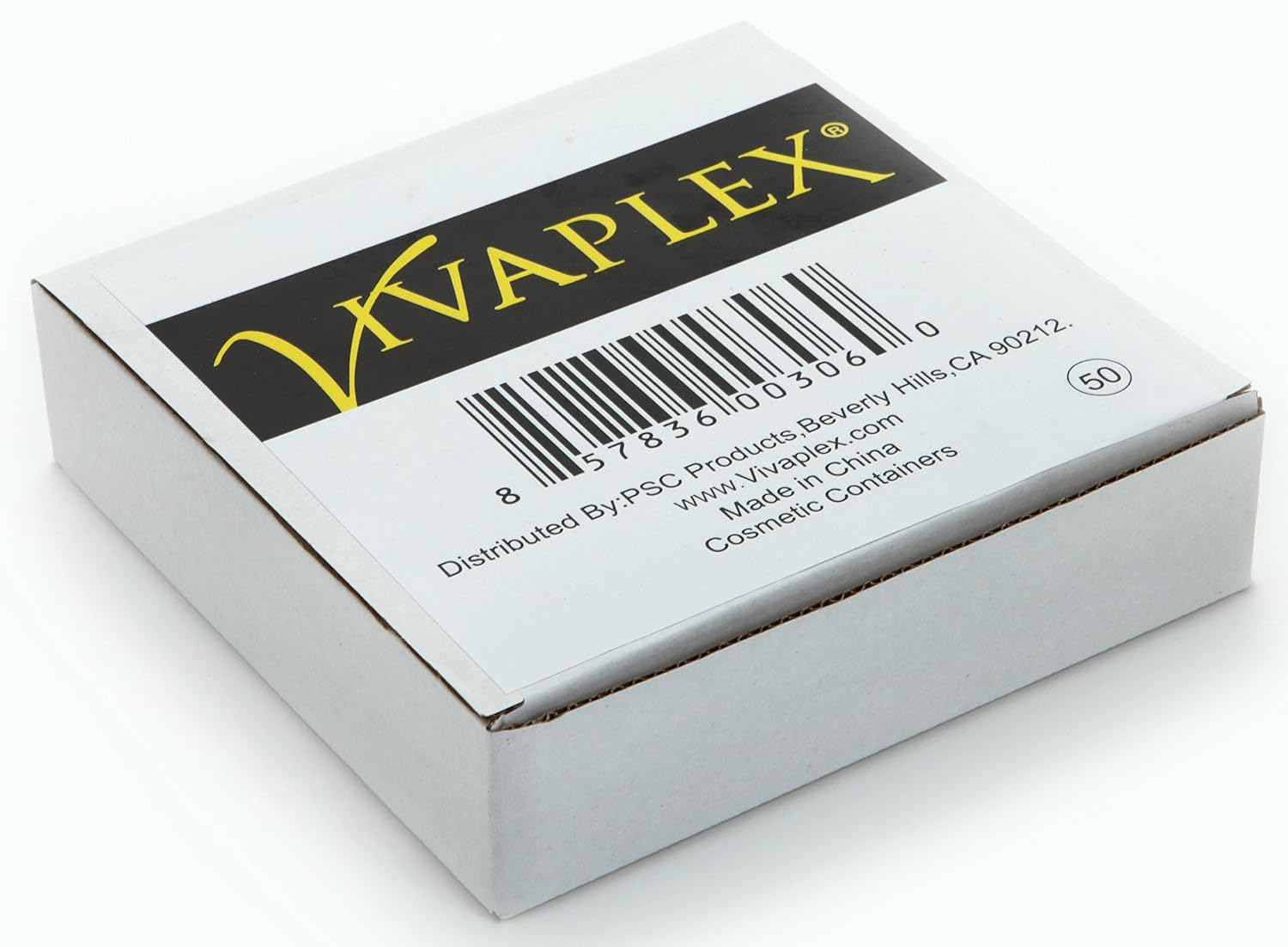Vivaplex, 50, Clear, Empty, 5 Gram Plastic Pot Jars, Cosmetic Containers. : Beauty