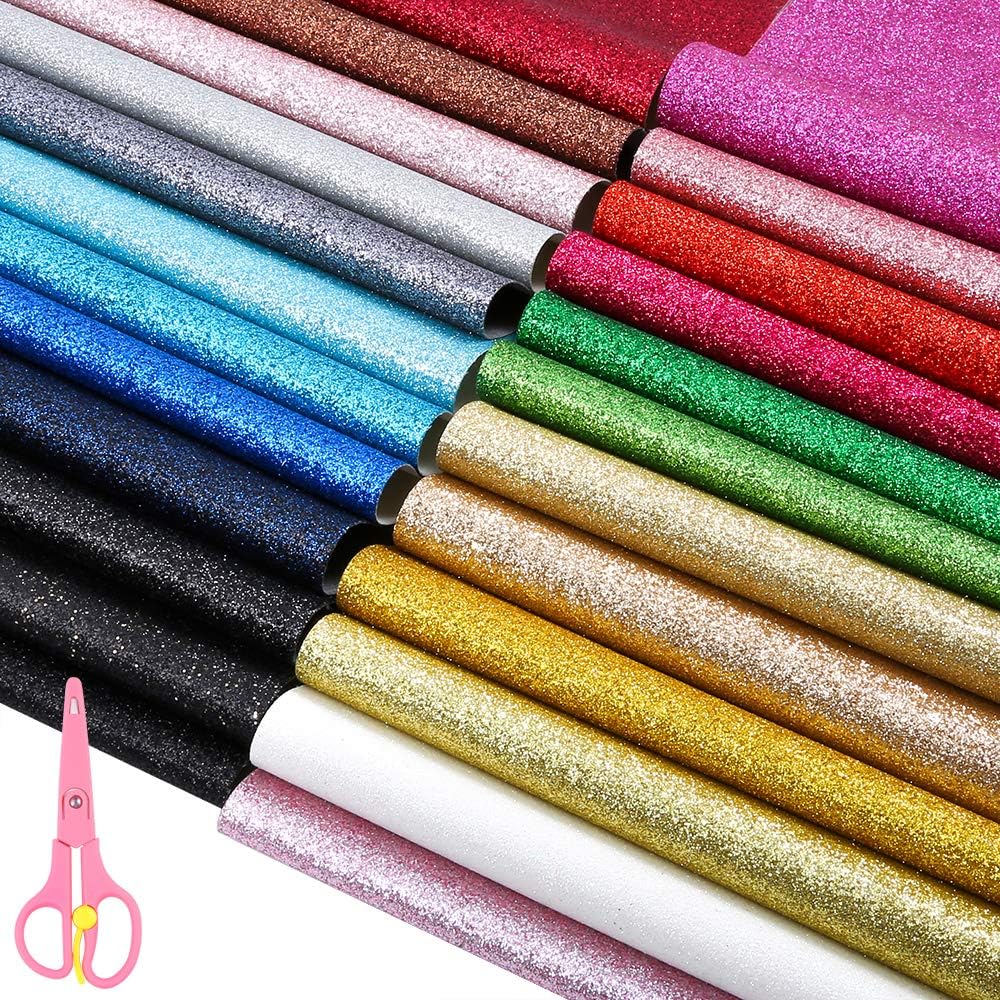 Glitter Fabric 8x11 Sheet Fine Glitter Canvas Pink Scales Jewelry