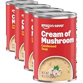 Amazon Fresh, Condensed Cream of Mushroom Soup, 10.5 Oz (Previously Happy Belly, Packaging May Vary) (Pack of 4)