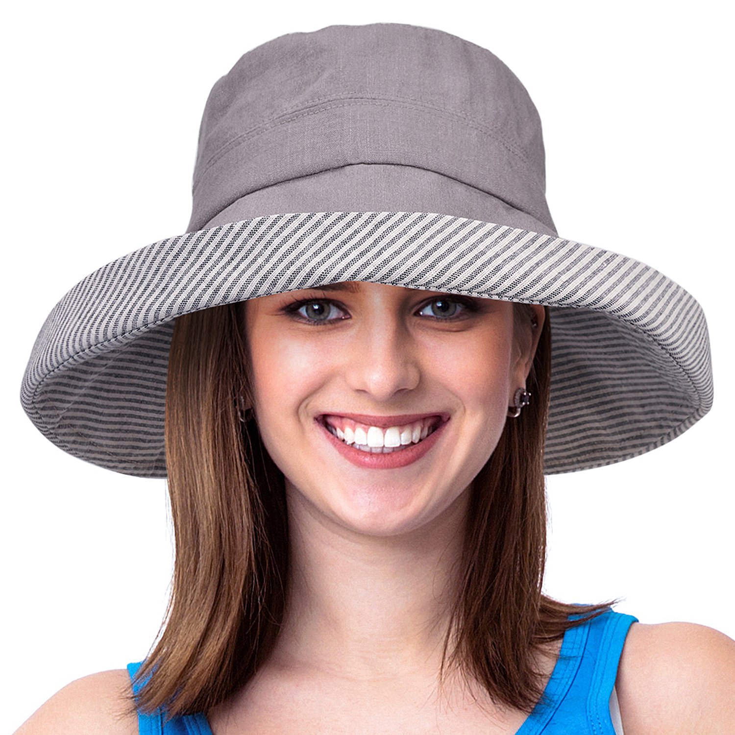 Womens Bucket Hat UV Sun Protection Packable Summer Travel Beach Cap
