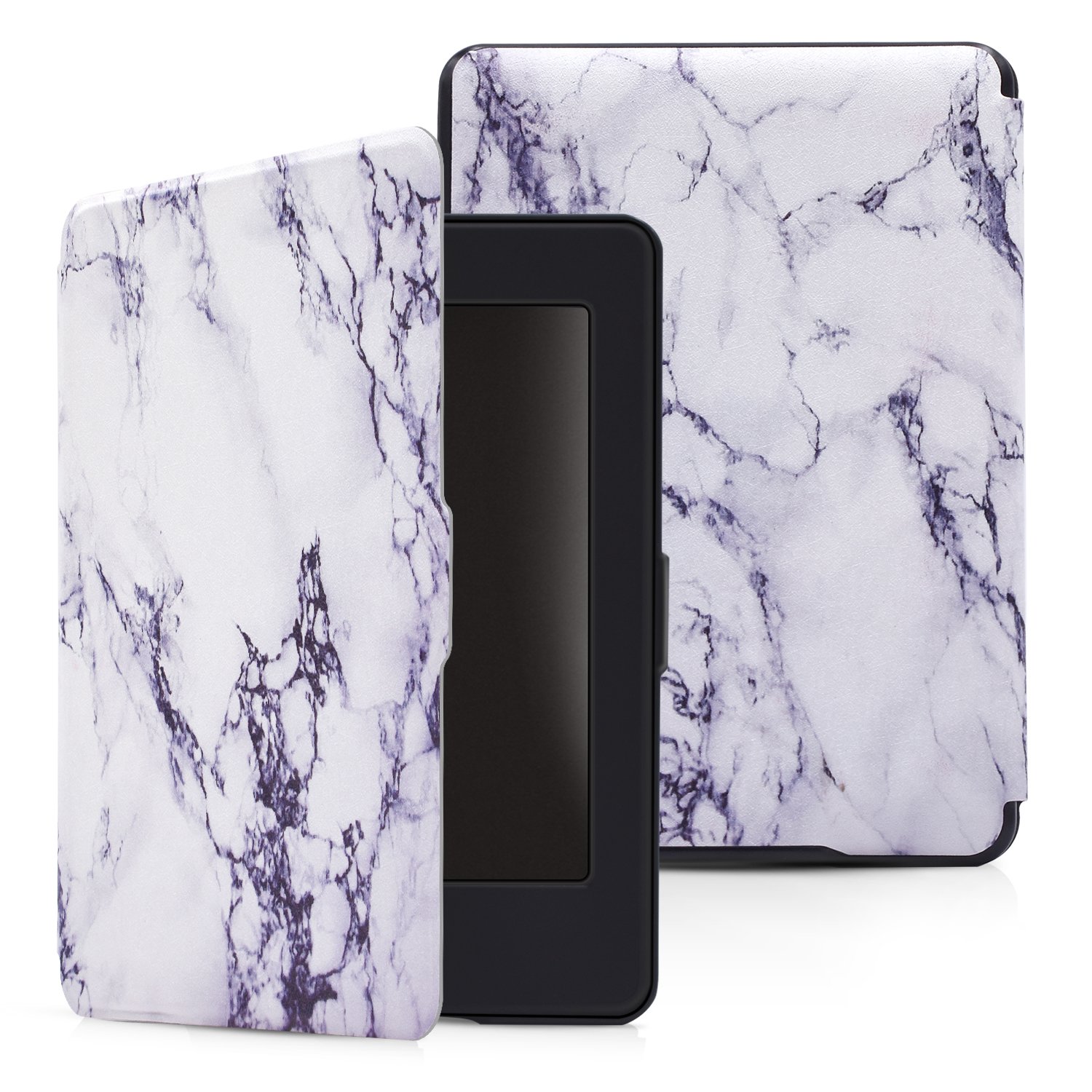 Dopup Case for Kindle Paperwhite, Slim and Light Smart Shell Cover for All-New Amazon Kindle Paperwhite, Folio Flip Style with Auto Sleep/Wake (White Marble)