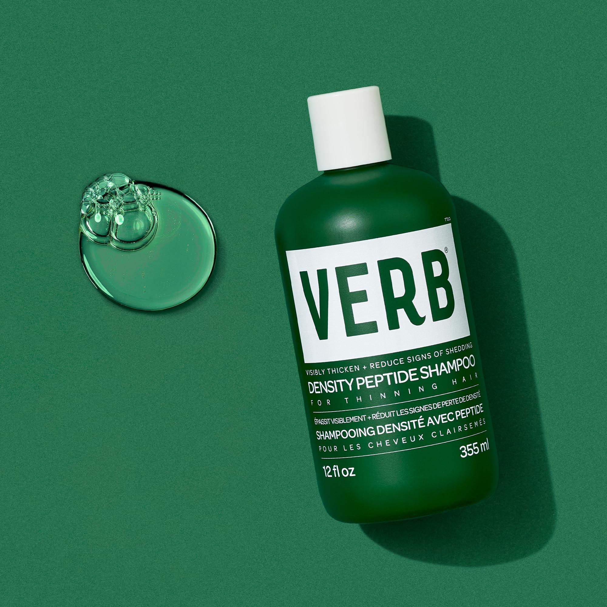 VERB Density Peptide Shampoo - Visibly Thicken + Reduce Signs of Shedding- Moisturizes Fine and Weighed Down Hair
