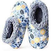 cosyone1997 Slippers for Women Indoor Non Slip Soft Sole Slippers, Fuzzy Sherpa Lined, Cute Animal Print