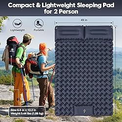 WILDOMS Double Sleeping Pad for Camping