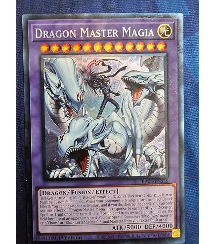 Amazon.com: Dragon Master Magia - RA04-EN055 - (Platinum Secret