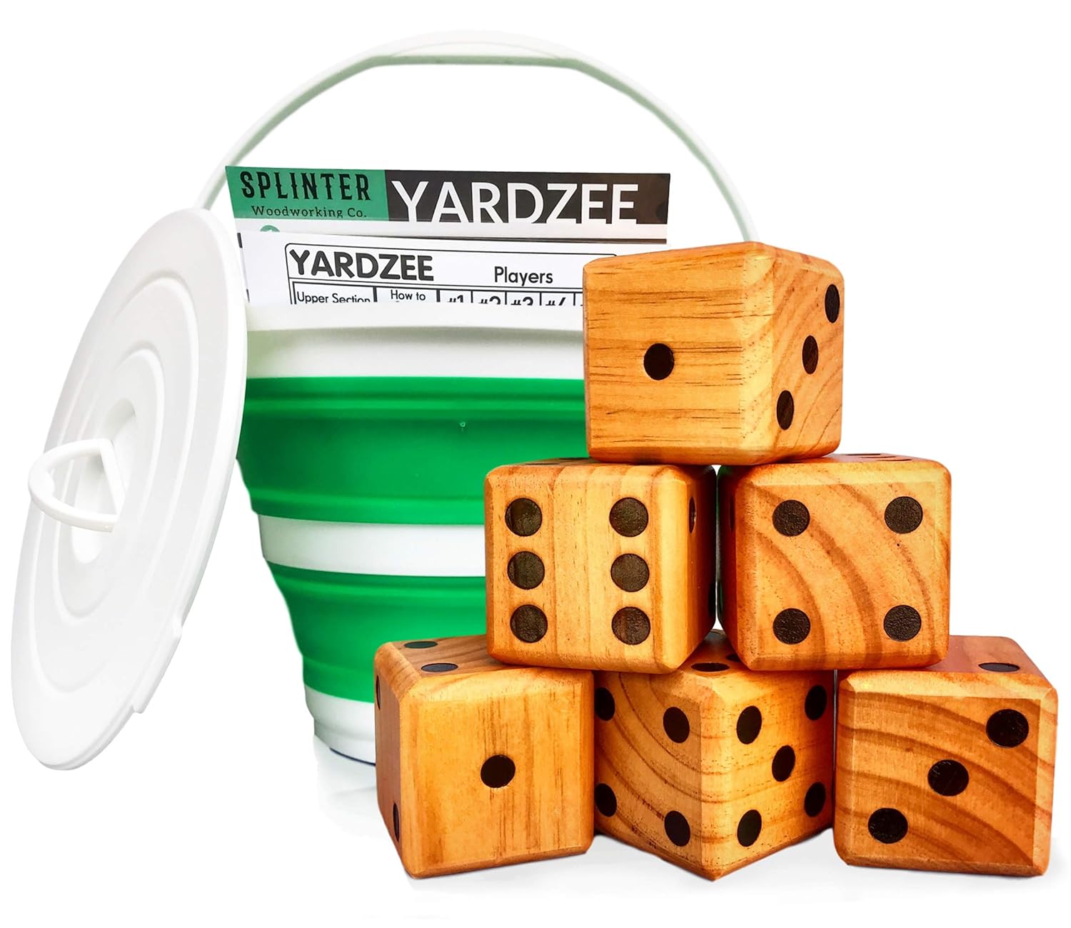 Best Giant Dice-Wooden Set For Yard And Lawn Games