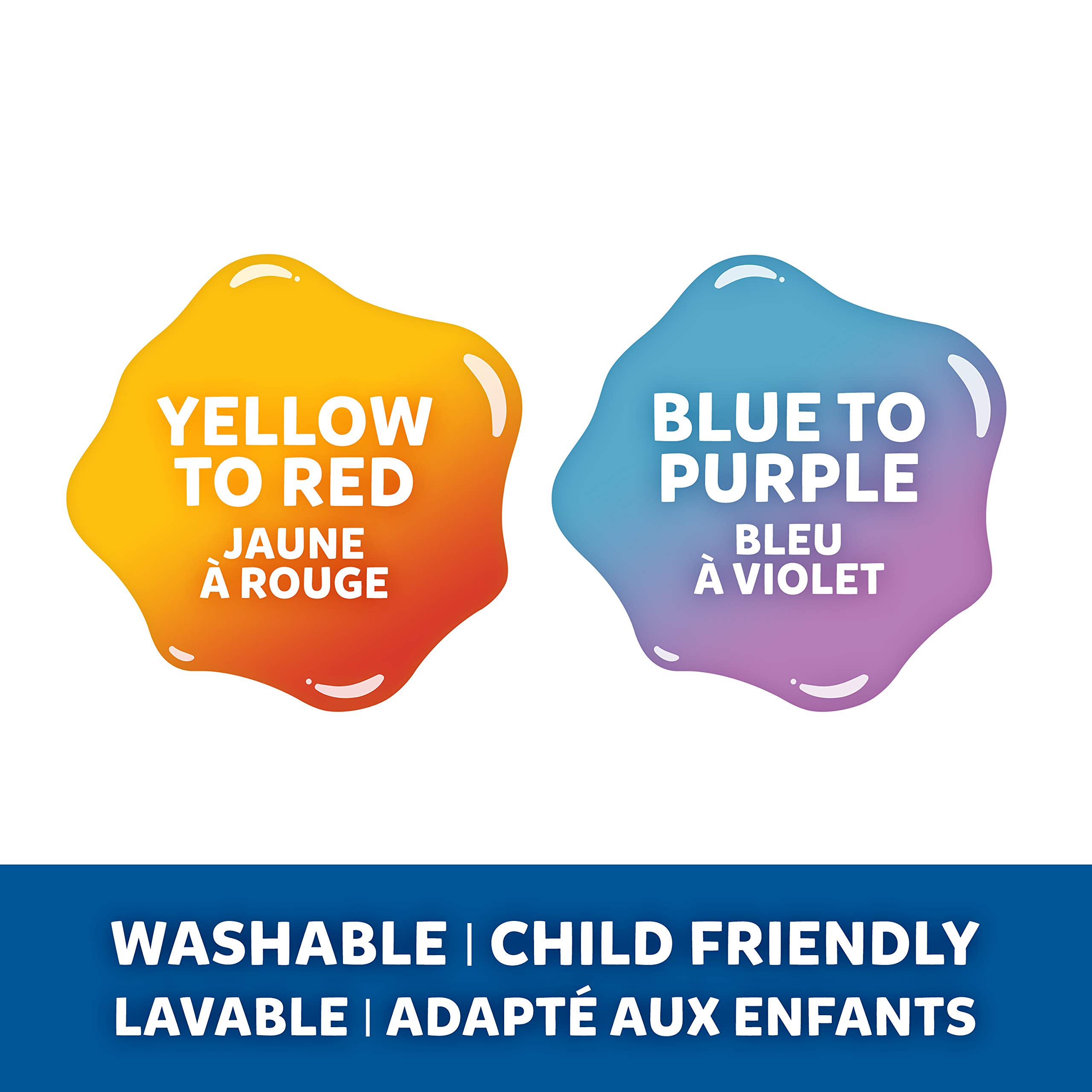 Elmer's Colour Changing PVA Glue | Blue to Purple | 147 ml | Washable & Kid Friendly| Great for Making Slime | 1 Count