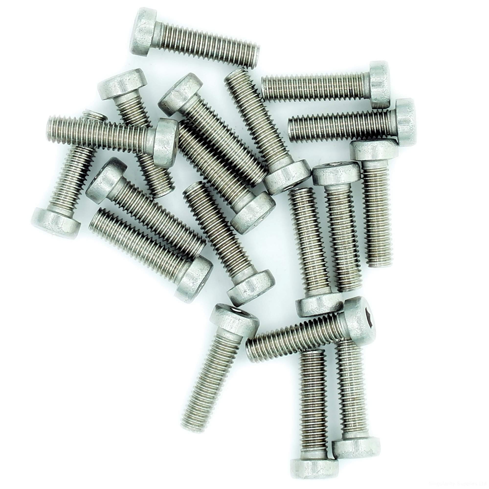 M5 (5mm x 25mm) Hex Socket Cap Screw (Bolt) (Low Head) - Stainless Steel (A2) (Pack of 20)