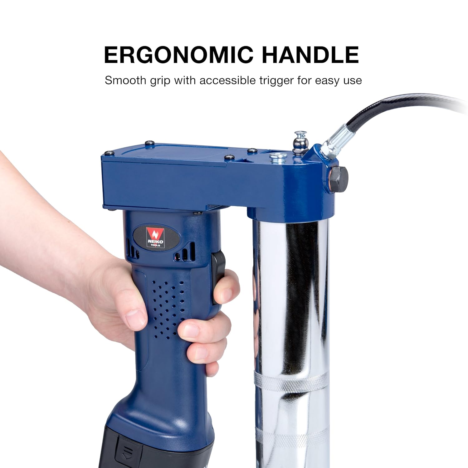 Amazon.com: Neiko 12000A 12V Cordless Grease Gun, 6500 PSI | Dual Ni-Cd  Rechargeable Batteries Included: Home Improvement