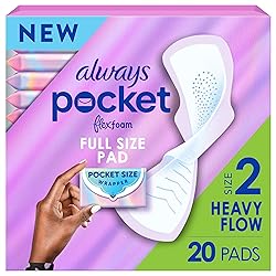 Always Pocket Flexfoam Pads, Size 2, Heavy, with