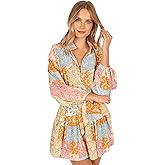 Petal & Pup Womens Silante Long Sleeve Mini Dress