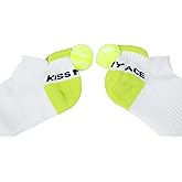 Tennis Socks for Women - Funny Tennis Socks with Tennis Ball Pompom - Great Gift for Tennis Players White, Green One Size