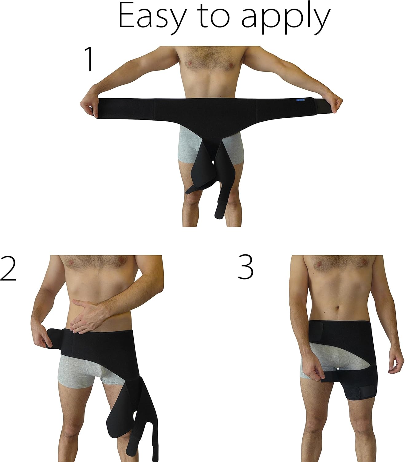 Hip Brace - Sciatica Pain Relief Brace - Groin Compression Wrap for Thigh Hamstring Hip Arthritis Bursitis - Hip Flexor Brace - Hip Support Brace for Men Women - Sciatic Nerve Brace - Hip Stabilizer Spica for Pull Injury - Si Brace / Si Joint Belt: Sports & Outdoors