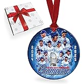 Los Angeles World Series Champions 2025 Christmas Ornament - LA Championship Baseball Ornament with Gift Box (2025 World Series - Team)