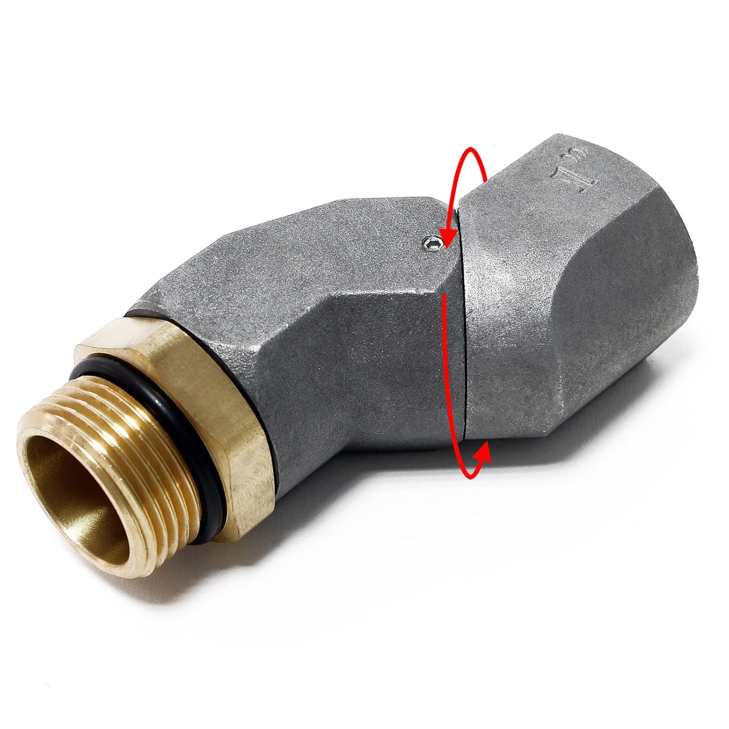 Fuel Nozzle Swivel Joint, Angled, 33.7mm (1") Inside/Outside Diesel