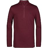 Izod Boys Long Sleeve Feeder Stripe Quarter Zip Pullover, Lightweight