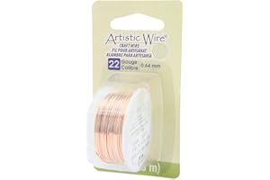 Artistic Wire 22 Gauge Bare Copper Craft Jewelry Wrapping Wire, 8 yd