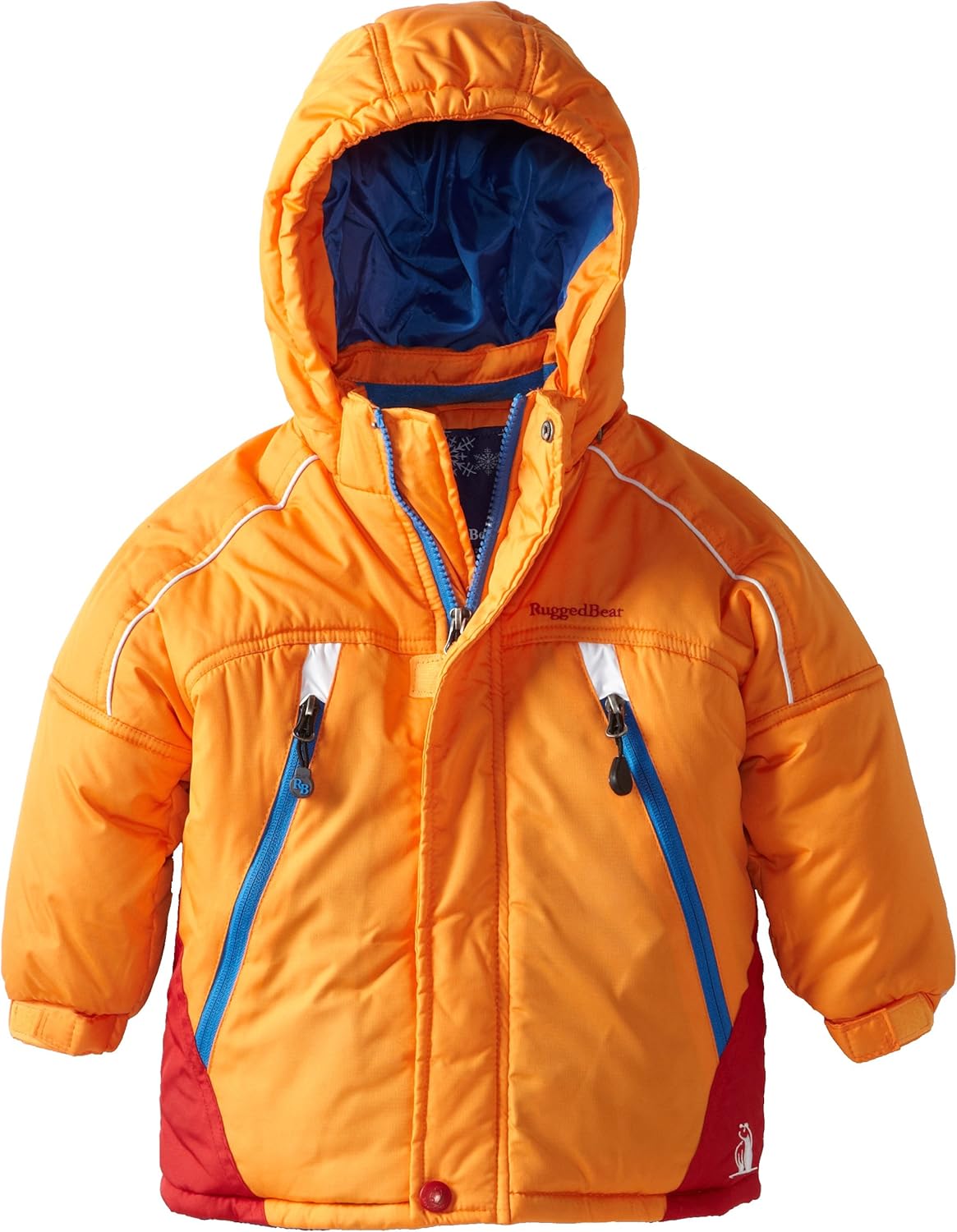 Rugged Bear Baby Boys' Colorblock Ski Jacket, Orange, 12 Months Amazon