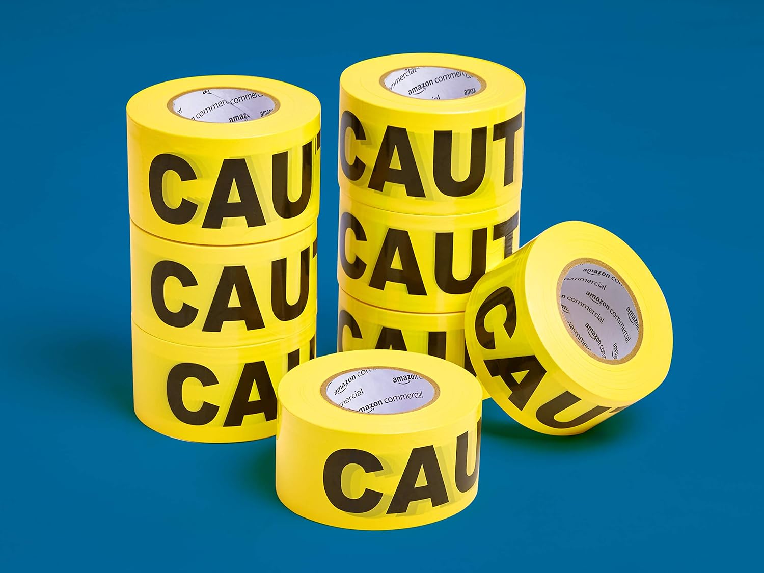 Commercial Caution Tape, 3-inch by 1000-feet, Yellow, 6-Pack: Industrial & Scientific