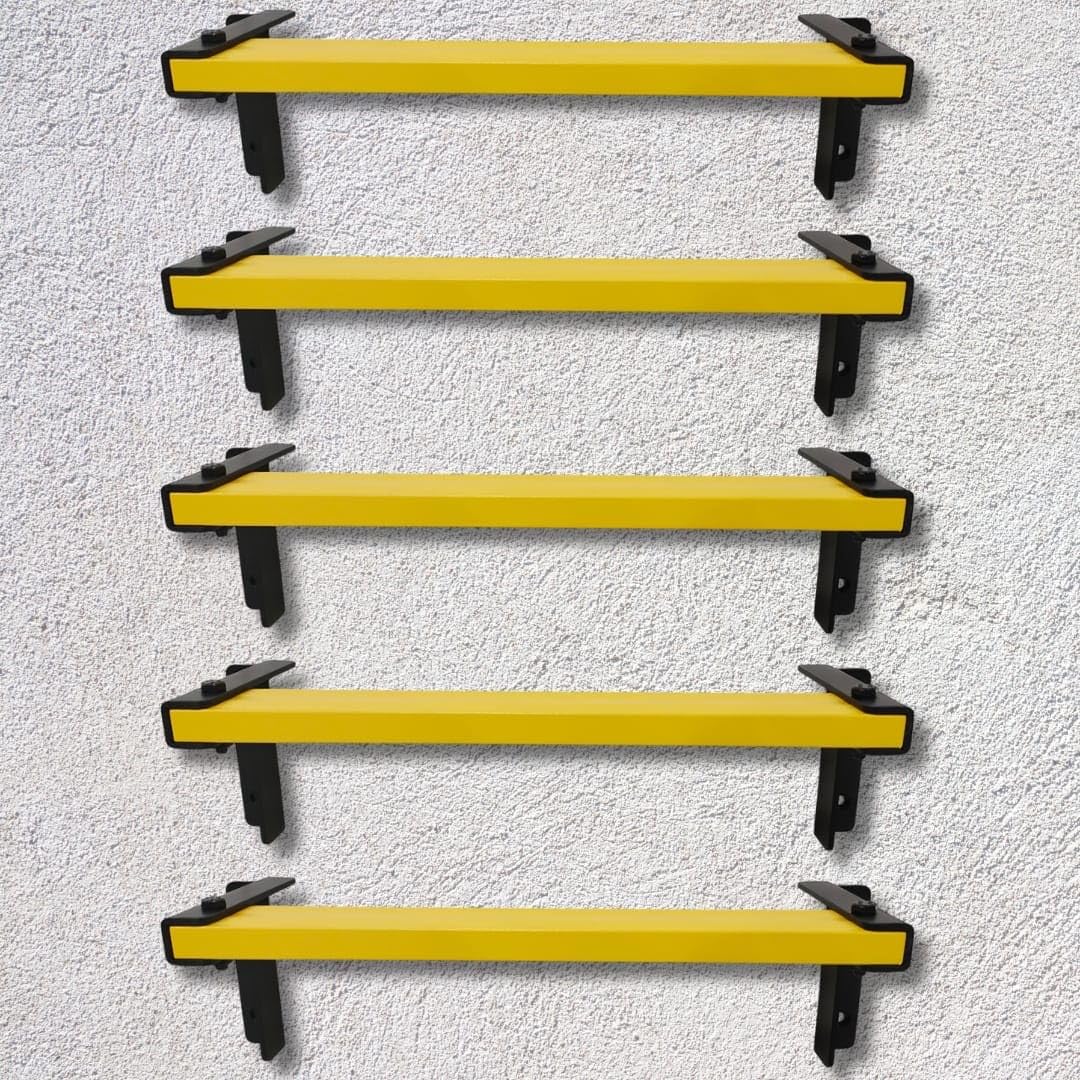 ISOP Wall-Mounted Climbing Rungs 5 | Non-Slip Rungs for Concrete Wall | Window Well Ladder for House, Tank or Well | Stainless Steel Rustproof, Fireproof Sturdy Step Ladder | Bearing Weight 300 KG