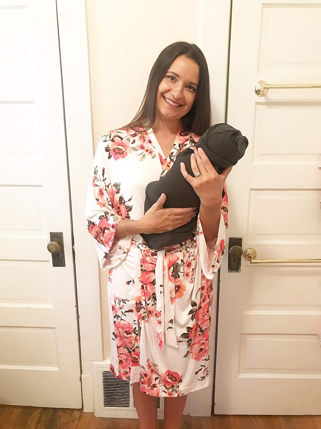 Mommy and baby matching hospital gowns Clearance