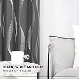 Deconovo Super Soft Wave Line Foil Printed Thermal Insulated Blackout Curtains view 3