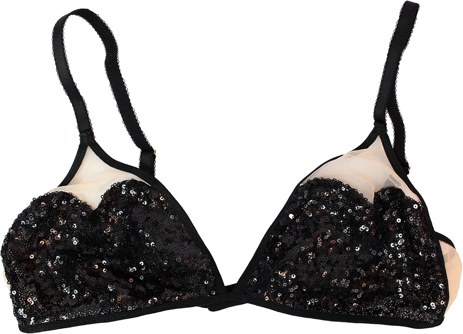 black sequin bralette