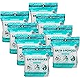 Scrubzz Disposable No Rinse Bathing Wipes for Sensitive Skin - All-in-1 Single Use Shower Wipes, Simply Dampen, Lather, and Dry Without Shampoo or Rinsing (Sensitive Skin, 8-Pack)