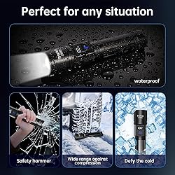 Rechargeable Flashlights 2 Pack, Super Bright High