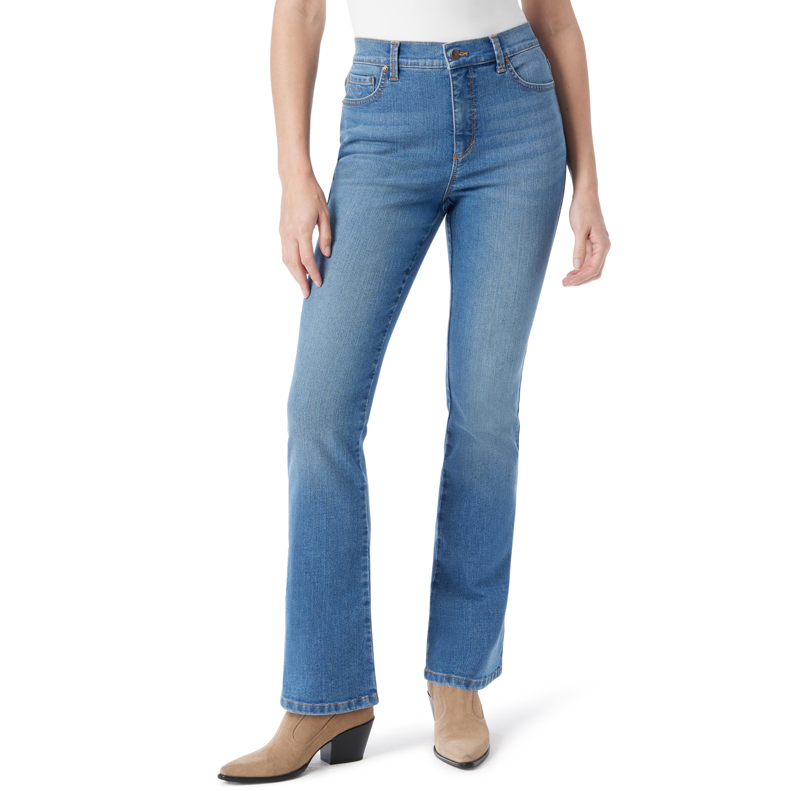Gloria Vanderbilt Womens Amanda High Rise Boot Cut Jean Standard