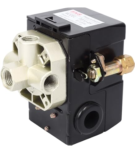 Coleman Sanborn Pressure Switch 034-0107 - 175 PSI With Unloader Valve & Lever 4 Port