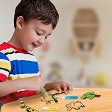 Imagimake Window Art Jungle 16-Piece Glass Paint & Suncatcher Kit view 5