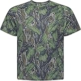 Mossy Oak Camo Hunting Short Sleeve Shirt for Men - Lightweight Performance Stretchable Tee with 4-Way Stretch & Cooling Tech
